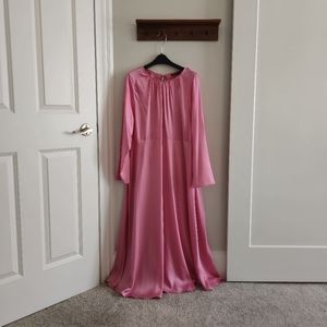 [M&S] Maxi Satin Tie Back Dress